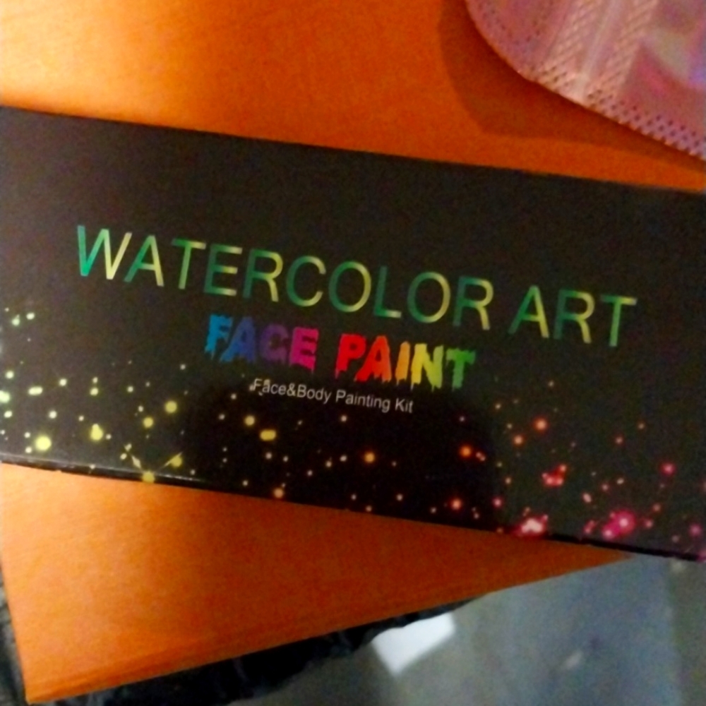 Body art watercolor make up